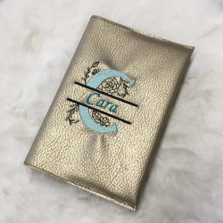 Stickdatei - Doodle Blumen Alphabet Monogram geteilt "C"